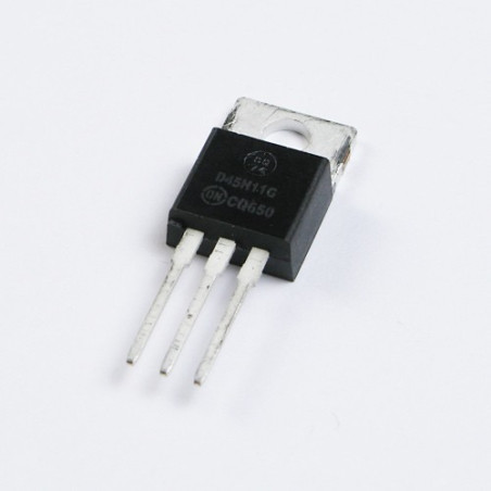 D44H11 NPN power transistor. The picture is showing D45H11