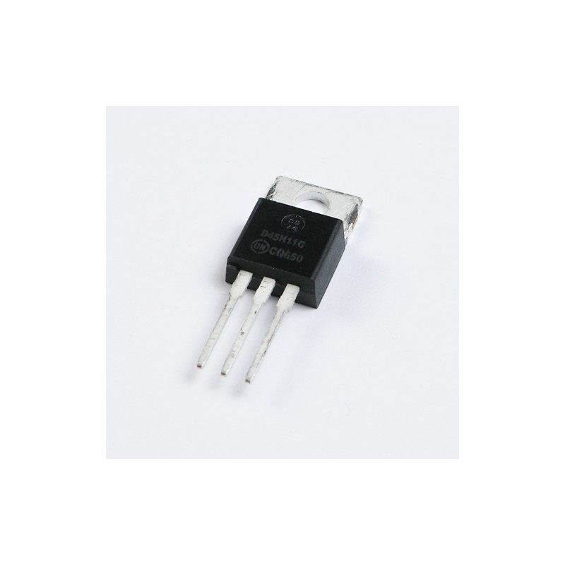 D44H11 NPN power transistor. The picture is showing D45H11